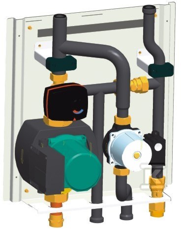 Zestaw hydrauliczny 2-obiegi grzewcze