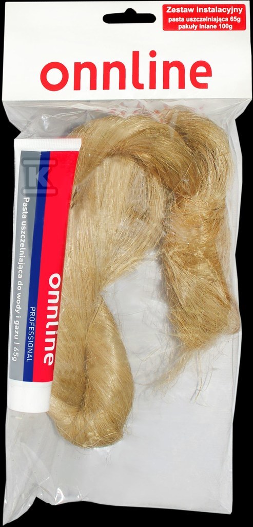 Zestaw (Pasta uszczelniająca 65g + Pakuły lniane 100g) Onnline