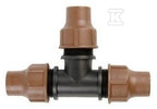 Trójnik 16mm skręcany typu LOCK do linii kroplujących DN16 (XP0032)