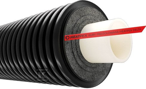 Rura preizolowana pojedyncza DELTA PEX HEAT UNO 125/200, PN6