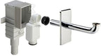 Syfon umywalki 5/4"x50 / 40 tworzywo sztuczne podtynkowy chromowany nr wzoru 56331PL, syfon dla niepełnosprawnych