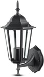 Oprawa ścienna E27 VT-761 czarna IP44