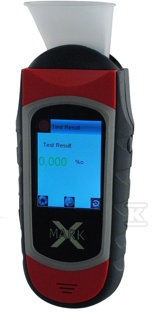Alkomat Alcovisor Mark X+ RED ( czerwony ) z walizką