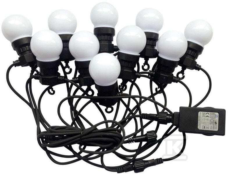 Girlanda LED VT-70510 10 źródeł światła RGBY 0.5W 5M 24V IP44