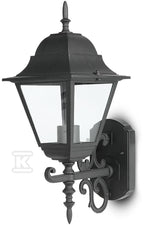 Oprawa ścienna E27 VT-761 czarna IP44