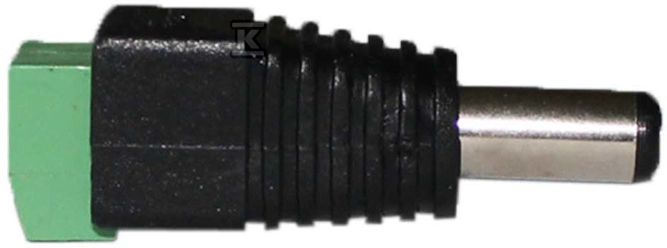 Wtyk NEXTEC DC 2,1x5,5 mm/z zaciskami/taśma jednokolorowa