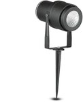 Reflektor ogrodowy LED ze szpikulcem VT-857 12W 720lm barwa światła:zielona obudowa:szara