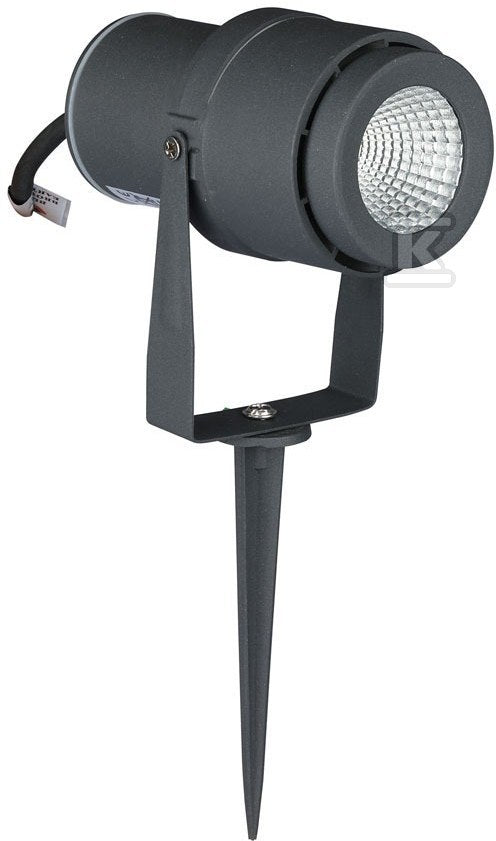 Reflektor ogrodowy LED ze szpikulcem VT-857 12W 720lm barwa światła:zielona obudowa:szara