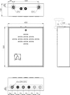 Zestaw mieszający PrimoBox AZB 205 w szafce, bez mieszania, zawór obrotowy z siłownikiem ARM 141