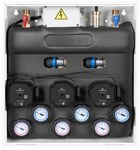 Zestaw mieszający PrimoBox AZB 305 w szafce, 2x bez mieszania, zawór obrotowy z siłownikiem ARM 141