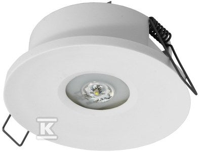 Oprawa AXP IP65/20 ECO LED 3W 330lm (optyka otwarta) 1h jednozadaniowa biała