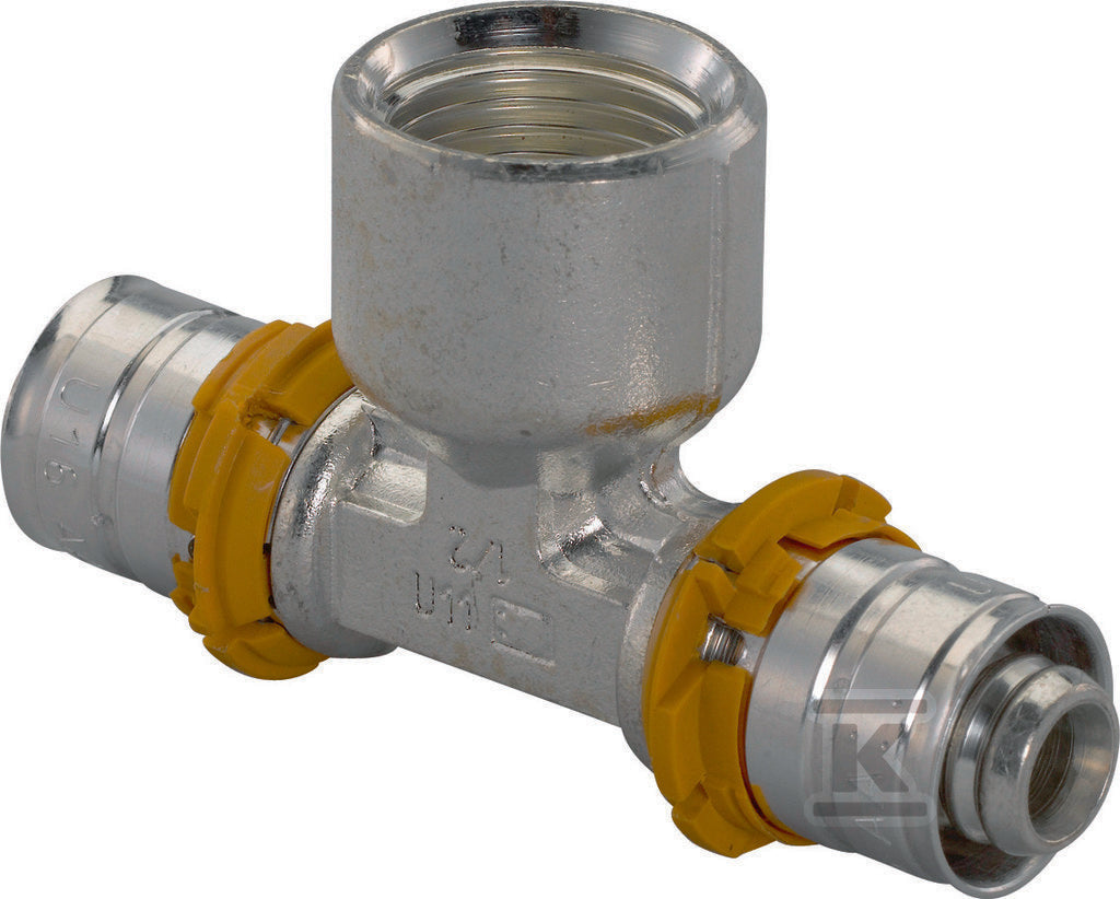 Uponor S-Press trójnik z gwintem wewn. 50-Rp1"FT-50