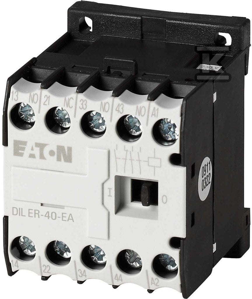 Stycznik pomocniczy miniaturowy, 4Z/0R, sterowanie 230VAC DILER-40-EA(230V50HZ,240V60HZ)