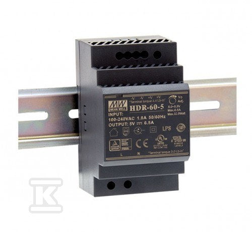 Zasilacz na szynę DIN 60W 24VDC