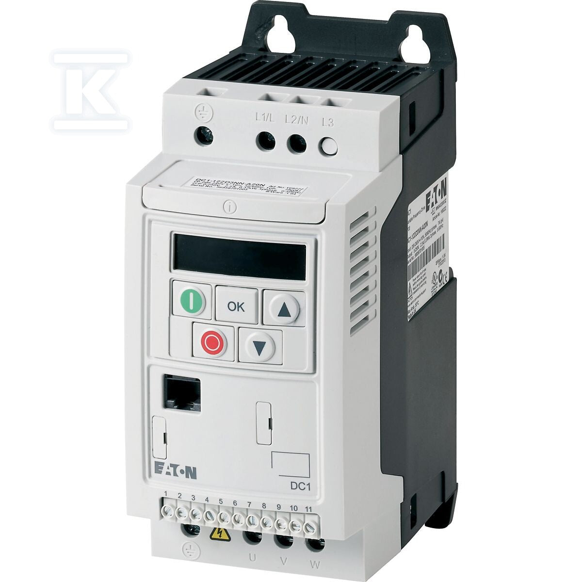 Falownik DC1-342D2FN-A20CE1 Falownik częstotliwości 0,75kW 3-fazowy 400V z filtrem RFI z wbudowanym wyświetlaczem LED IP20