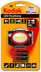Latarka LED HL 300lm (czołowa) +3AAA (R03)