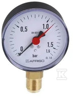 Manometr grzewczy RF80 rad 1/2" 0-4 bar