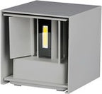 Kinkiet LED VT-759 6W 660lm 3000K IP65 szary kwadratowy
