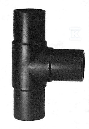 Trójnik doczołowy długi 90ST. LS dn250 PE100, SDR11, PN10 gaz/PN16 woda, równoprzelotowy