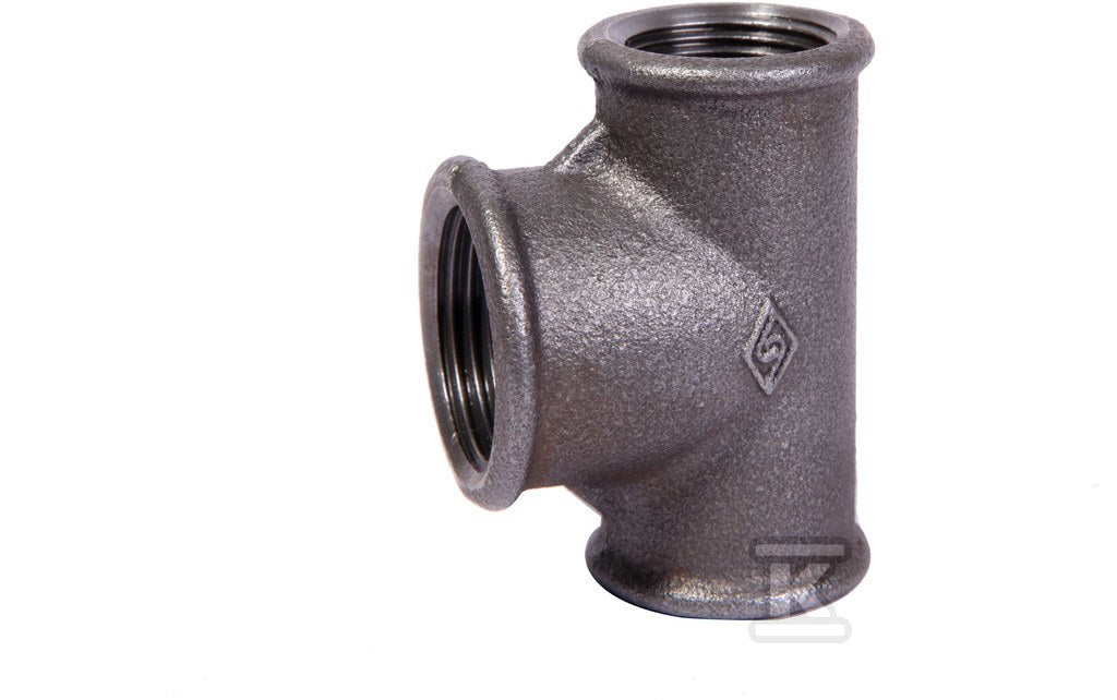 Trójnik redukcyjny nakrętny 1X1/2X1" czarny B1, NR25, NR 130R