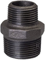 Nypel redukcyjny wkrętno-zwężkowy 1X1/2" czarny N8, NR 40, NR 245