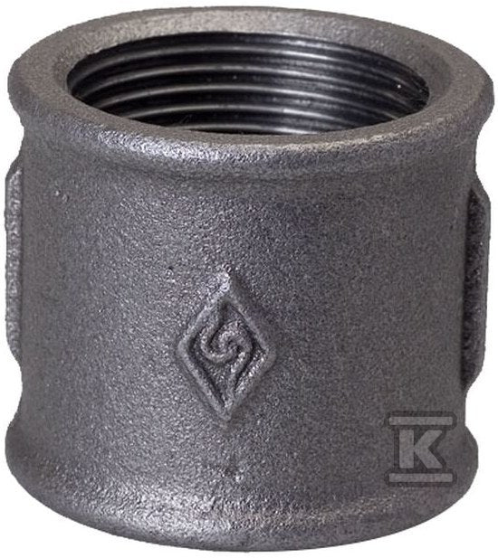 Mufa nakrętna równoprzelotowa 3/8" czarna M2, NR 2 , NR 270