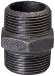 Sztucer stalowy czarny 1/2" dł.0.20m dwustronnie gwintowany