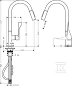 Bateria kuchenna Hansgrohe Axor Citterio jednouchwytowa chrom 39835000