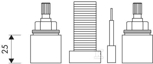 Zestaw przedłużający Hansgrohe Axor Starck chrom 96500000