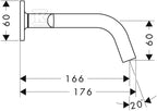 Bateria umywalkowa Hansgrohe Axor Citterio M trzyotworowa podtynkowa DN15 z rozetami i krótką wylewką chrom 34313000