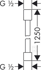 Wąż prysznicowy Hansgrohe AXOR Starck 1,25 m - chrom 28282000