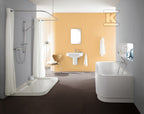 Hansgrohe Croma 100 Multi/Ecostat Combi, DN15, z drążkiem prysznicowym Unica'C - chrom 27085000