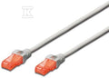 Patchcord RJ45/RJ45 U/UTP kat.6 szary 3m