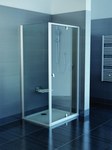Ścianka prysznicowa PIVOT PPS-90 białe szkło transparent