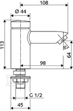 Bateria umywalkowa SCHELL Samozamykajaca Petit SC,1/2" chrom