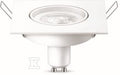 Oprawa punktowa PILA LEDspot50W GU10Kit_S 827 36D 1CT/10 kwadratowa + lampa GU10 4.7W 345lm 2700K