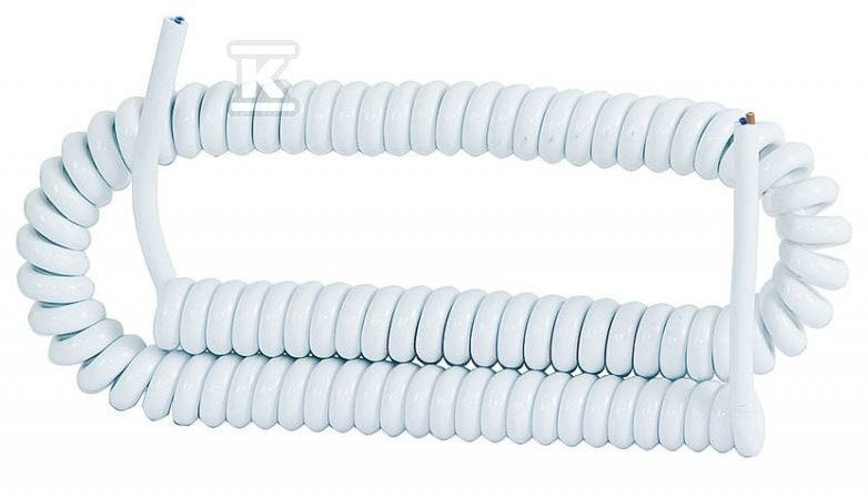 Przewód spiralny 05VVH8-F 4x1mm2 - 5m - biały