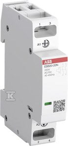 Stycznik ESB20-20N-01, 20A (AC-1/AC-7a), 9A (AC-3), 24V AC/DC, 2NO