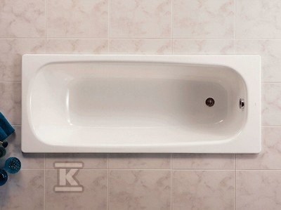 Wanna Contesa 170x70 cm ze stali emaliowanej o grubości 2,4 mm, nogi przykręcane, górna krawędź z przetłoczeniem, uziemienie. Zestaw nie zawiera nóg oraz syfonu. Nogi przykręcane A291028000