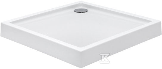 Brodzik 90x90x13 Granada Square Compact, syfon w komplecie