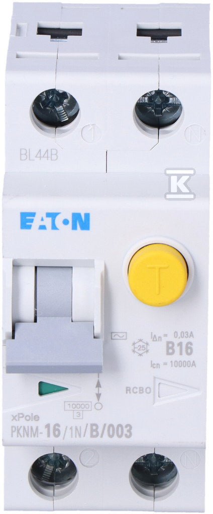 Wyłącznik nadprądowy z modułem różnicowym 1+N-biegunów PKNM-16/1N/B/003-MW