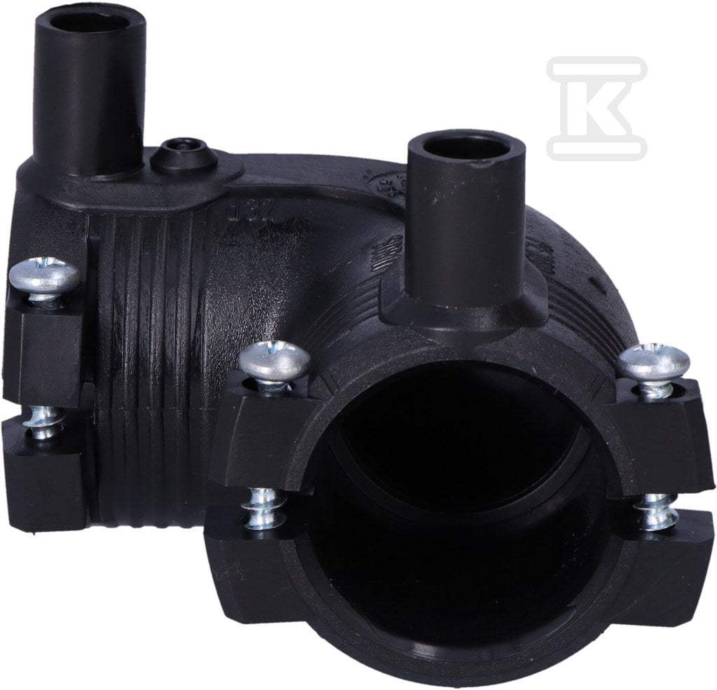 Kolano elektrooporowe 90ST. DN32 PE100, SDR11, PN10 gaz/PN16 woda
