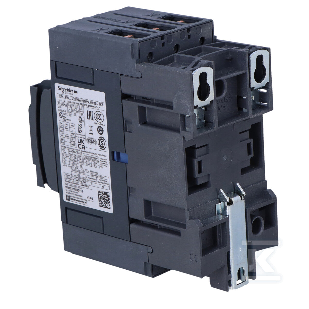 Stycznik mocy TeSys D 65A 30kW 3P 1NO 1NC cewka 230VAC zaciski EVK skrzynkowe