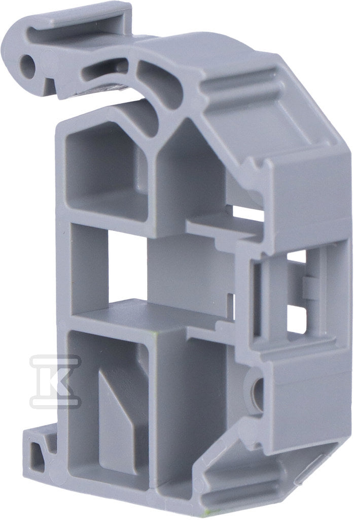 Blokada bezśrubowa końcowa szerokość 10 mm na szynę TS 35 x 15 i 35 x 7,5 szara