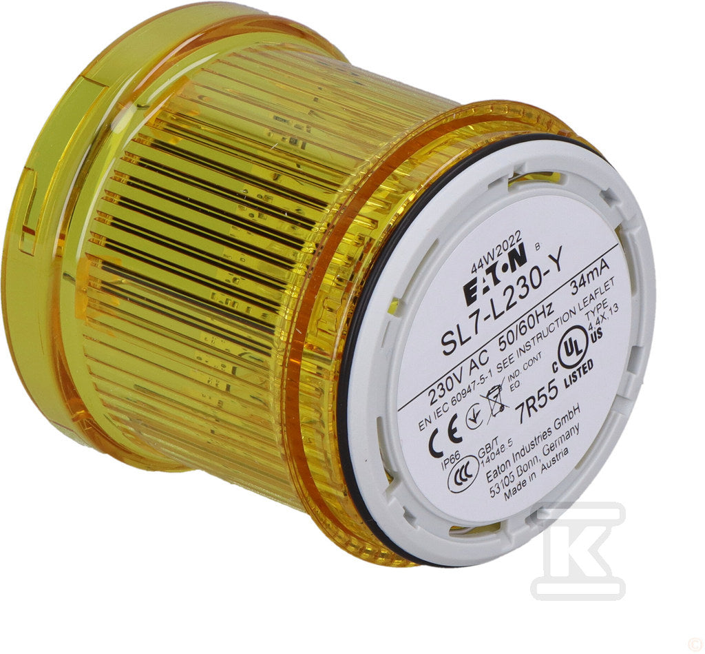 Moduł SL7-L230-Y z diodą LED 230V AC żółty