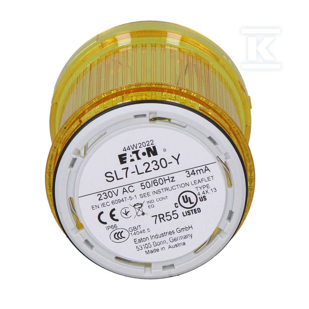 Moduł SL7-L230-Y z diodą LED 230V AC żółty