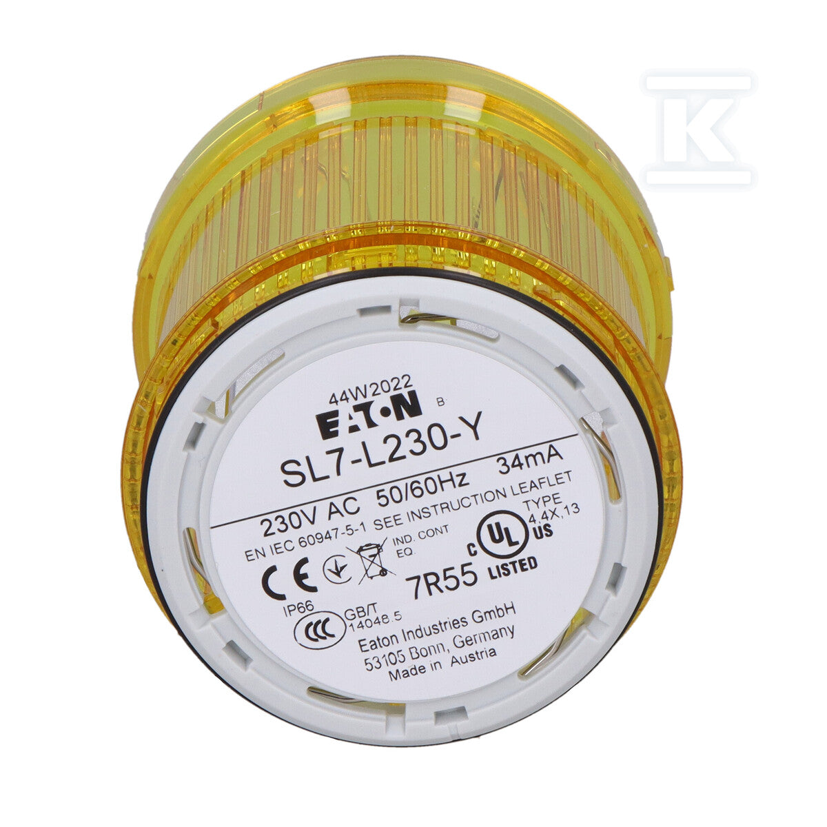 Moduł SL7-L230-Y z diodą LED 230V AC żółty