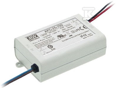 Zasilacz LED APC-25-700, 25W 11~36V 0.7A