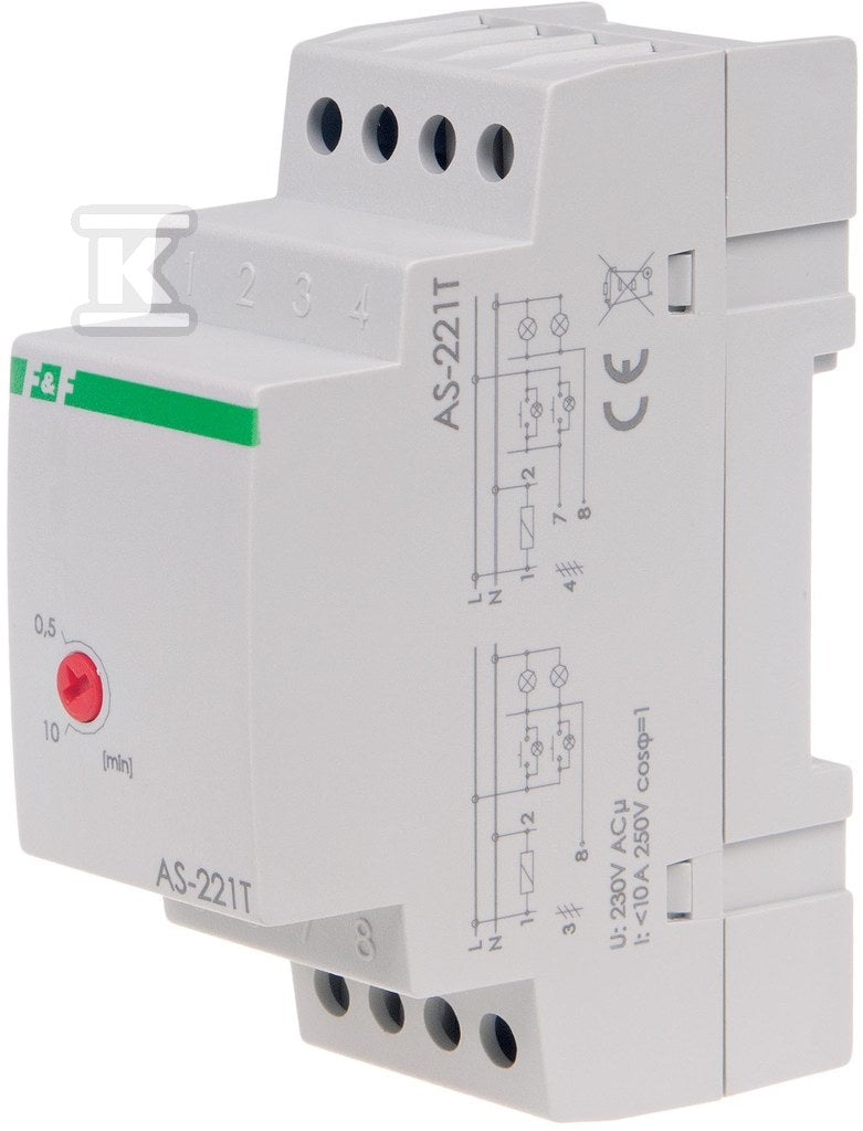 Automat schodowy 240V 10A IP40, AS-221T