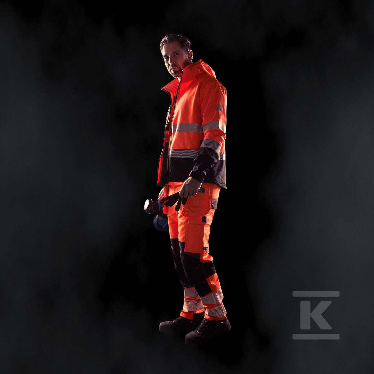 Kurtka softshell HI-VI (fluo) pomarańczowa M